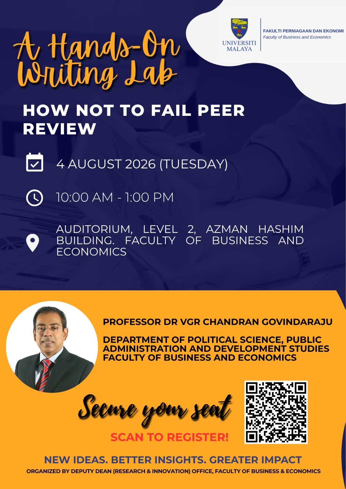 How Not to Fail Peer Review: A Hands-On Writing Lab